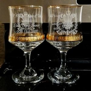 Vintage Royal Wine Glasses